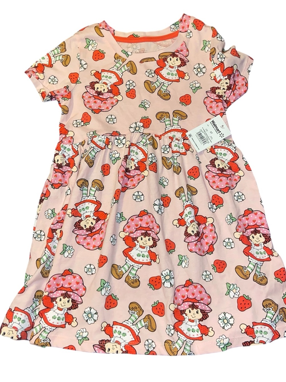 NWT -Girls 5T Strawberry Shortcake Pink  Dress